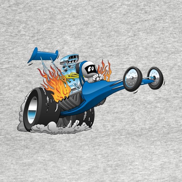 Top Fuel Dragster Cartoon by hobrath